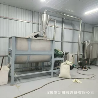 不锈钢面粉搅拌机混合拌料机大容量四立方卧式搅拌混合机拌料机