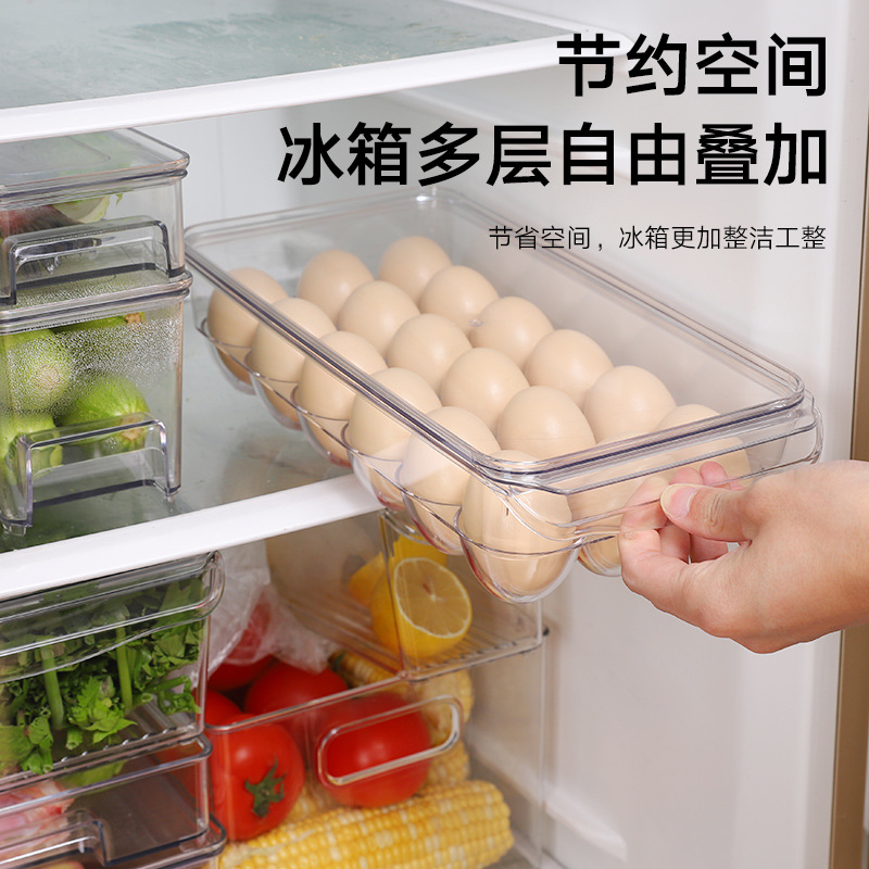 Caja de Conservación para Huevos de Refrigerador de Plástico de Grado Alimenticio Hermética image 3