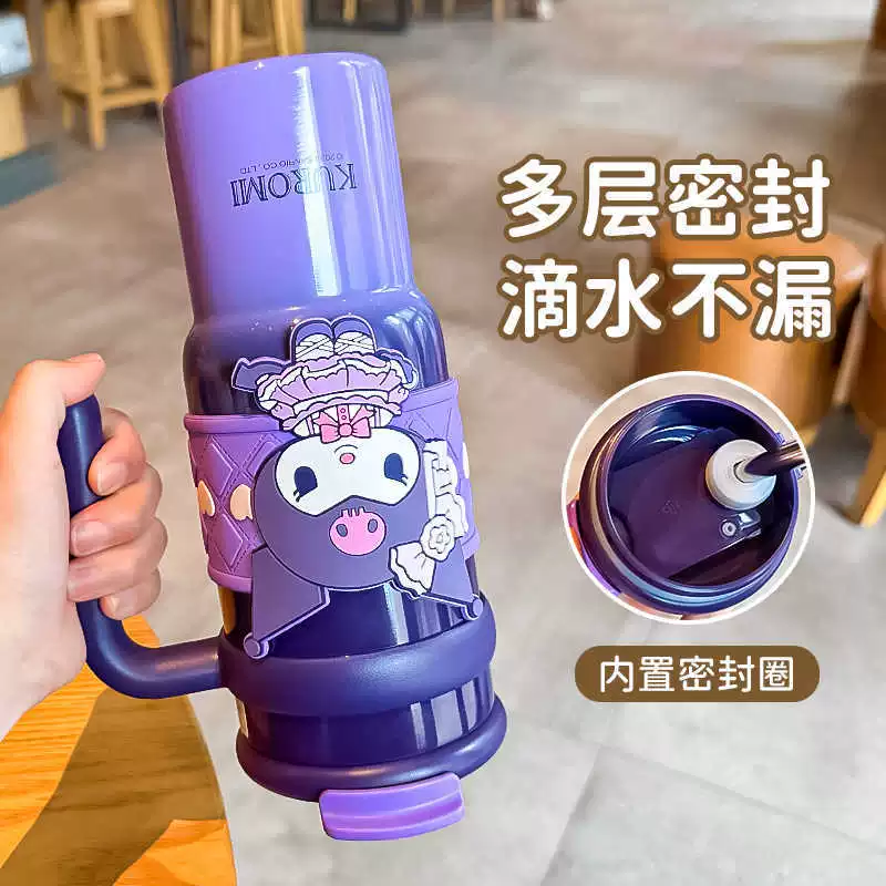 Hello Kitty, вместимый стеклянный чайник, чашка для чая, высококачественная соломинка со стеклом