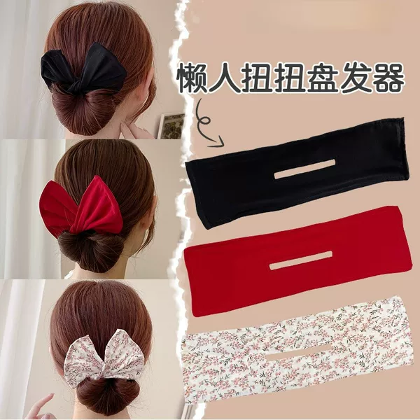 Lazy Twist Clip Hair Styler New Ball Head Bow Hair Styling Headwear Women's Summer Hair Tie Hair Accessories Wholesale