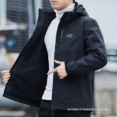 大牌鸟家男士加绒三合一硬壳冲锋衣防风防水户外运动登山服外套