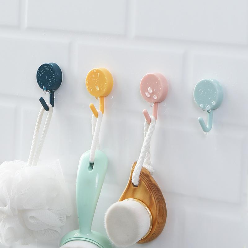 Fuerte gancho adhesivo pegatina colgante de pared cocina creativa lindo gancho sin perforar gancho de baño detrás de la puerta