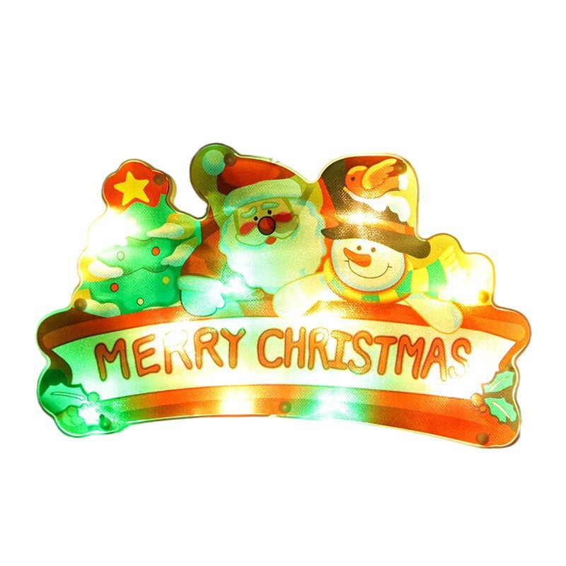 Luces de ventosa de color de Navidad Año nuevo decoración de vacaciones de Navidad luces de colores escaparate escena de la tienda diseño de dibujos animados vestir image 6