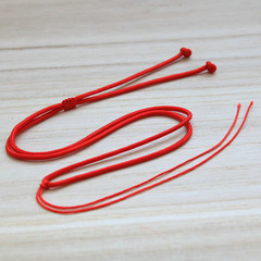Red flat knot extended thick necklace rope semi-finished ethnic style red rope pendant lanyard necklace rope accessories