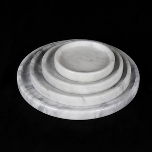 Factory Home Accessories Decorations Ornaments Fruit Plate Marble Disc Clouds White Sea Waves Marble Disc