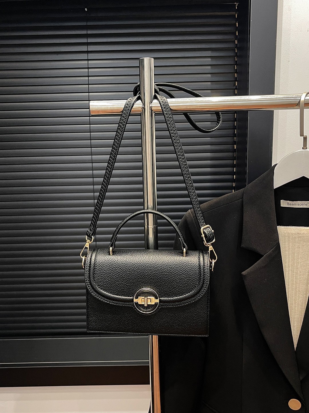 Bolso de mochila para mujeres 2025 nueva moda transfronteriza bolso de mano cuadrado de alta calidad lichi estampado bolso de hombro universal