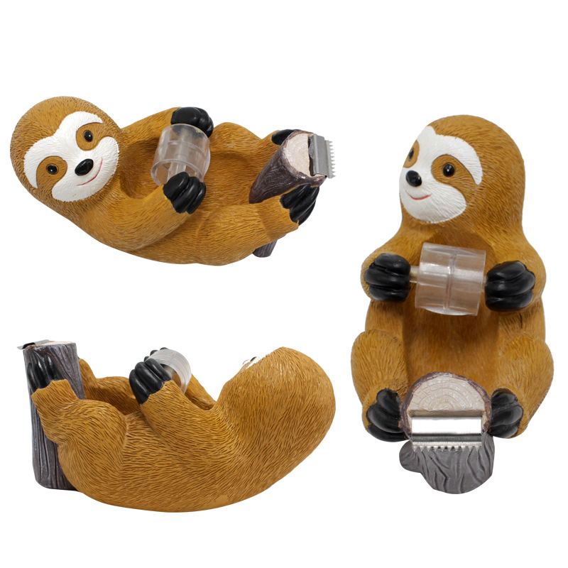  new sloth tape machine floor glue seat cartoon resin tape tearing device tape cutter tape seat 