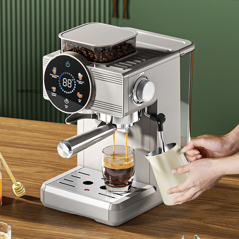 家庭用小型コーヒーメーカー、コーヒー豆、エスプレッソ、水出し、挽き込み一体型、業務用ミルクフォームメーカー|undefined