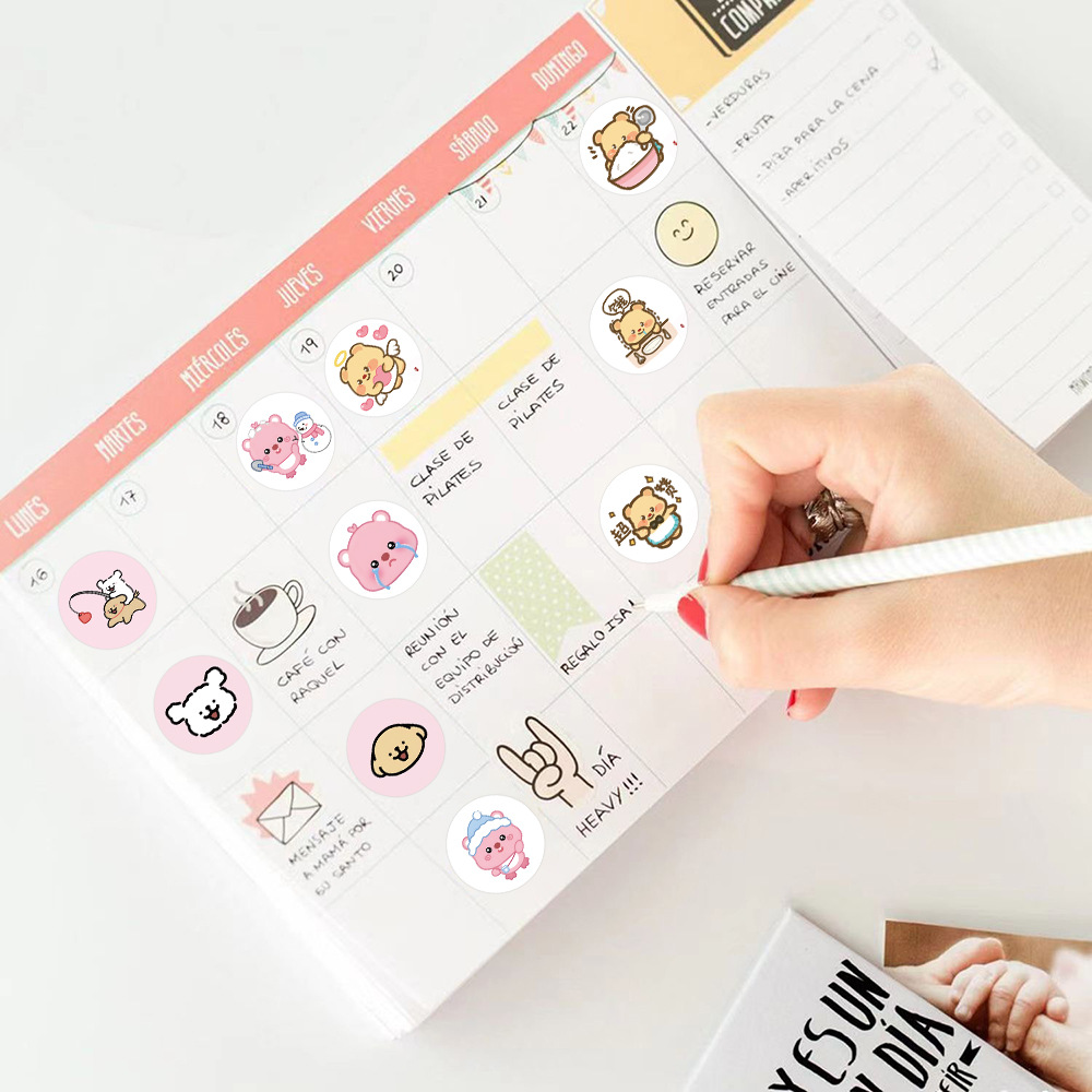 Pegatinas para niños, rollos, rollos, dibujos animados, recompensas para niños, pegatinas de sellado de Sanrio femenino, pegatinas de material de cuenta manual, cinta de película de corte