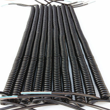 廠家供應 電氣設備電纜彈弓線 霧面亮面螺旋線 多芯PU彈簧卷線