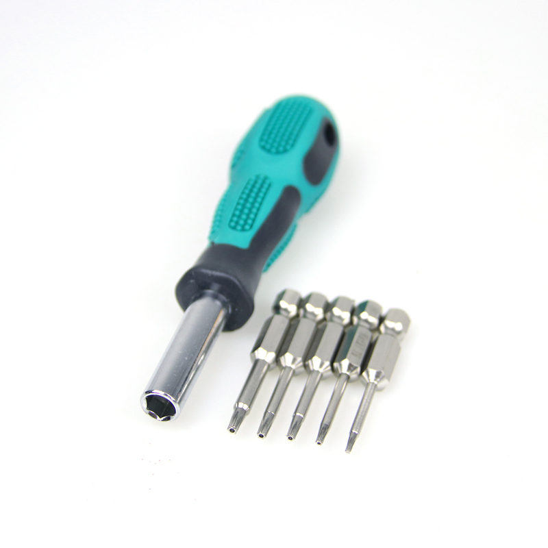 Desmontaje de disco duro mecánico Plum Blossom Juego de destornillador hexagonal Herramienta de desmontaje de disco duro de estado sólido para portátil cinco en uno