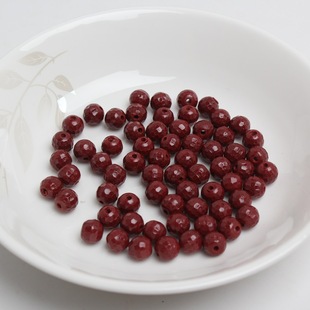 Cinnabar faceted facet loose beads wholesale raw ore purple gold sand faceted facet loose beads semi-finished beaded diy accessories