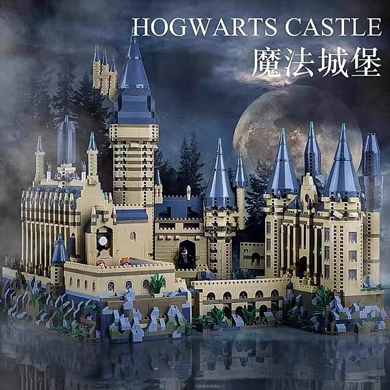 Toy (Lego) Magic Castle School Constructor, High-Difficulty Modular Kits, 3,888–9,888 pcs