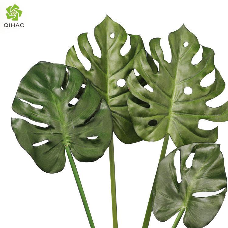 Artificial Monstera Leaves with Realistic Texture, Glued-On Leaves for Plant Wall Decorations, Landscaping, and Floral Arrangements Artificial Monstera Leaves with Realistic Texture, Glued-On Leaves for Plant Wall Decorations, Landscaping, and Floral Arrangements