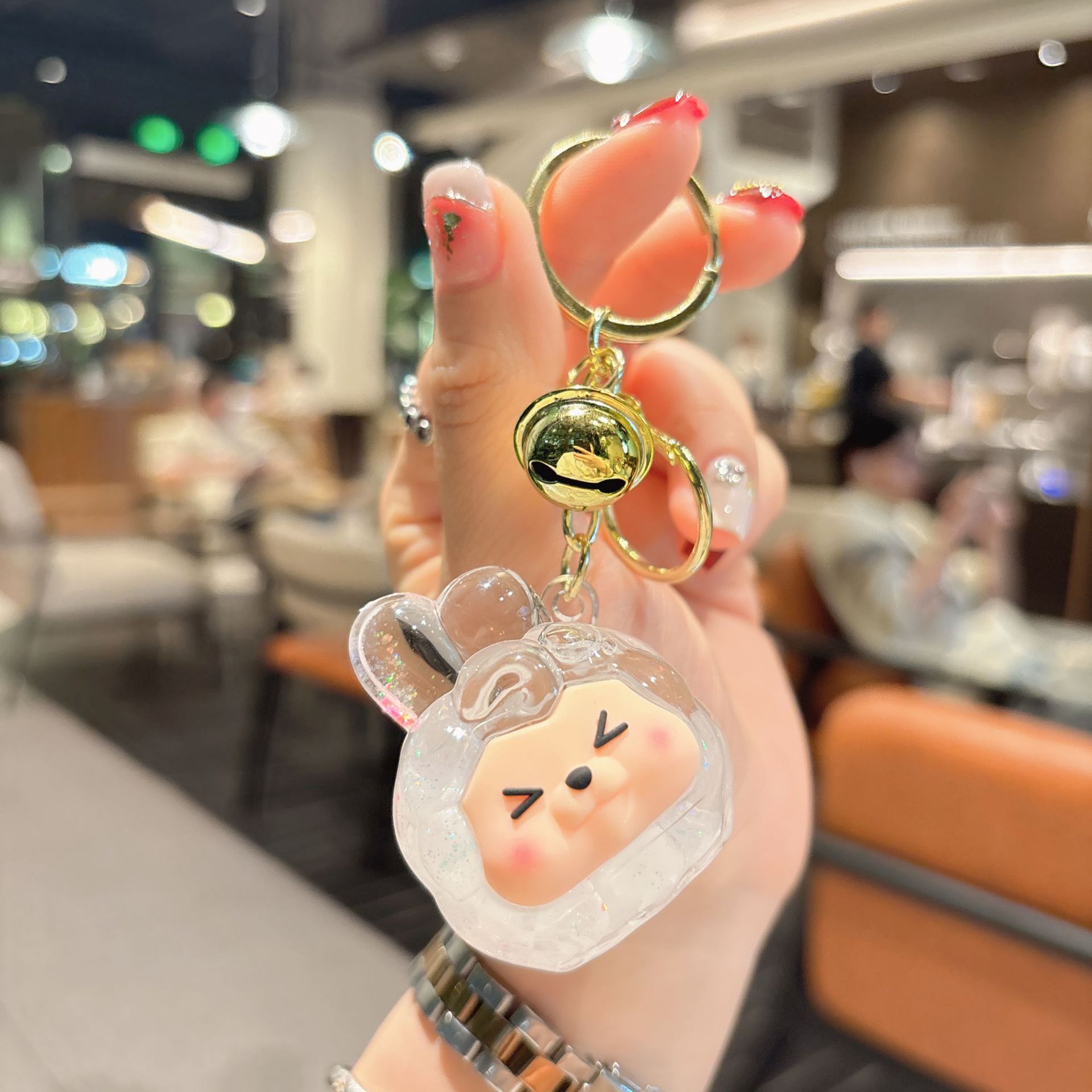 50g Weight Bag Pendant, Keychain Classification 1 Piece Quantity Festival, Shopping Occasion Acrylic Material Cartoon Character Pattern Unisex Gender Cute Style 1 Piece Cute Cartoon Character Acrylic Unisex Bag Pendant Keychain 15