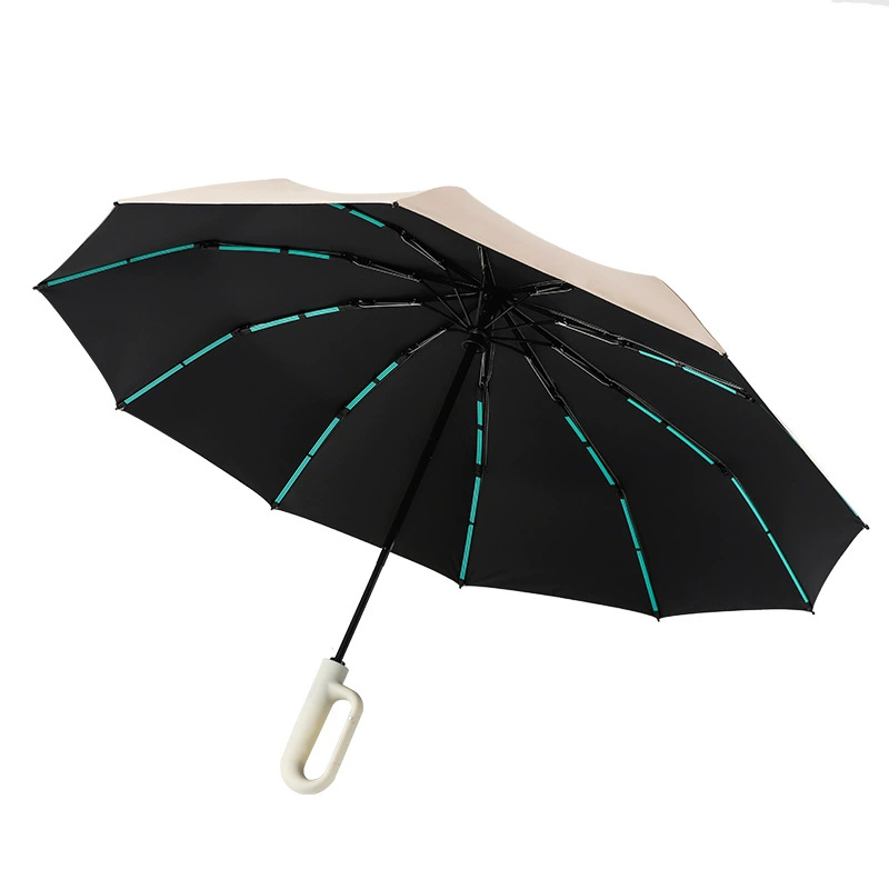 Big automatic handheld umbrella, fully automatic, increased thickness, sun protection, wholesale