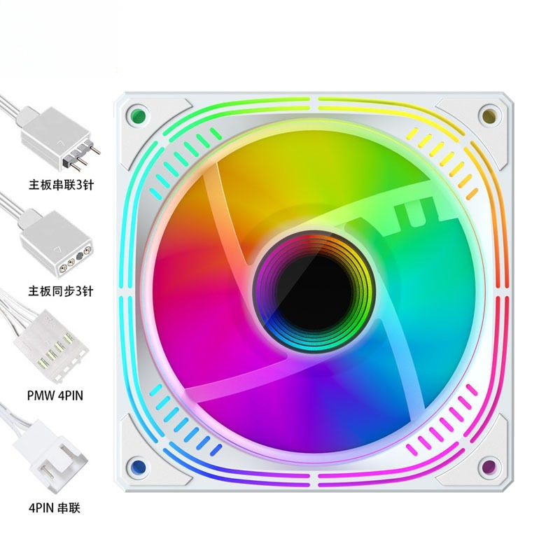 プリズム 6Pro 第二世代 第四世代 12CM シャーシ冷却ファン 5V3 ピン GB マジック PWM 温度制御ファン|undefined