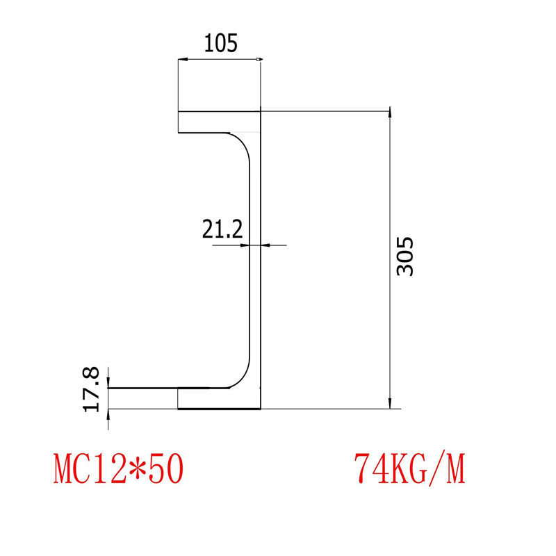 美标槽钢MC12x50材质A709批发零售价格