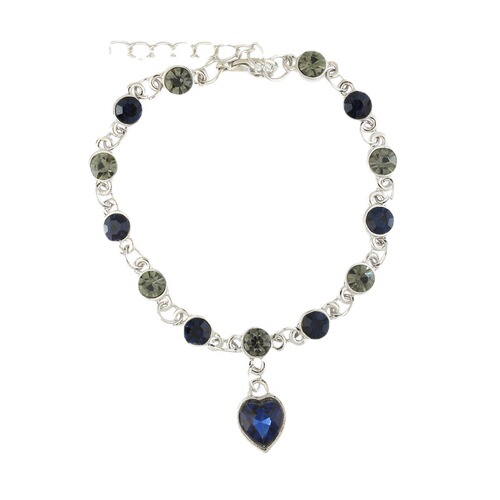 New Fashion Women's Bracelet Ocean Heart Bracelet Jewelry Cross-Border Jewelry Crystal Bracelet Wholesale