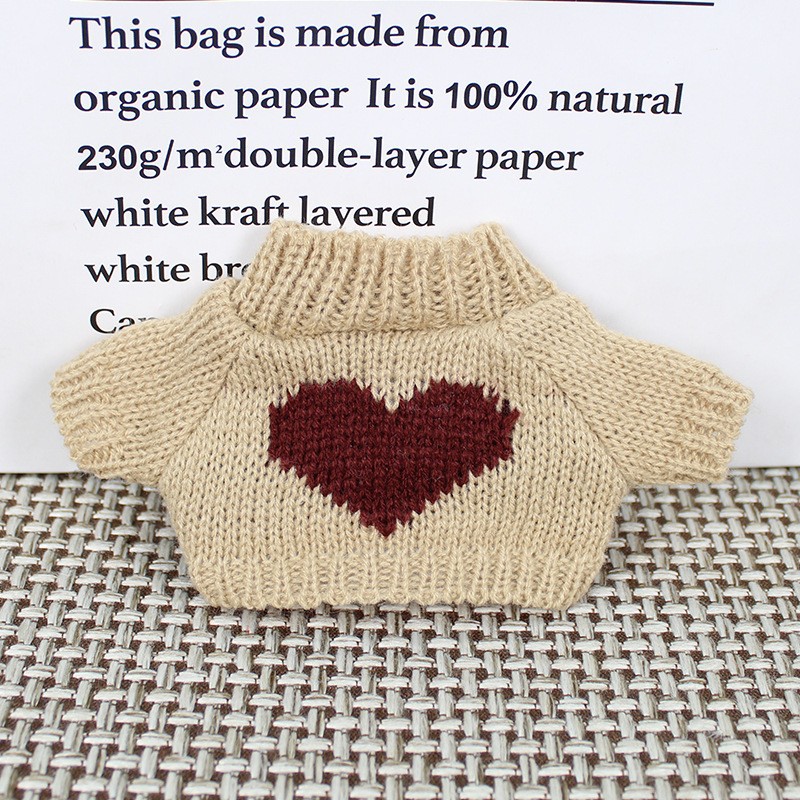 Teddy Bear muñeca reemplazo suéter 20cm ropa de bebé al por mayor Teddy Bear jefe perro muñeca de algodón juguetes accesorios de ropa