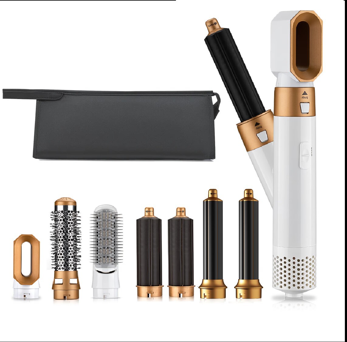 흰색 7-in-1 수납 파우치