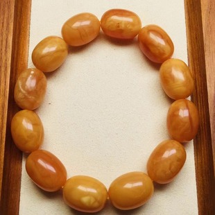 Natural beeswax jujube bead bracelet waxy rich full old beeswax bracelet Ketang jewelry origin supply wholesale