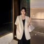 宽松气质法式薄款缎面