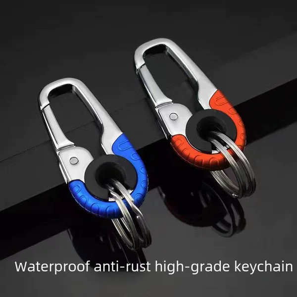 TikTok Explosive Metal Key Chain Personalized Key Chain Simple Men's Waist Hanging Car Key Chain Business Gift