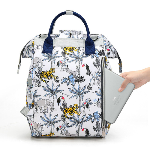 Mummy bag, large-capacity backpack, fashionable and trendy, mother-to-go portable multi-functional mother and baby bag gift list, hot selling