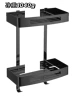 Thickened black double-layer square frame (no need for punching glue + punching screw package)