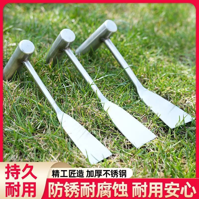 純ステンレス製ニンニクシャベル、園芸用花植え用ステンレス製シャベル、野菜植え、除草、土掘り、雑草抜き、山菜アーティファクト|undefined