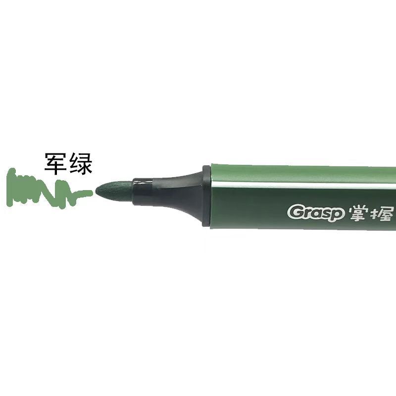 正品の単色のばら売りの三角棒の水彩ペンの大容量の黒色の黄色の大きい赤の緑のピンクの紫色の青い茶色を掌握します。|undefined