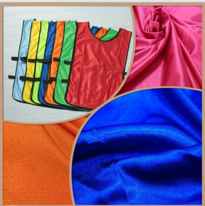 现货加厚250g有光平布全涤丝光条纹亮光低弹服装鞋帽包袋球衣布