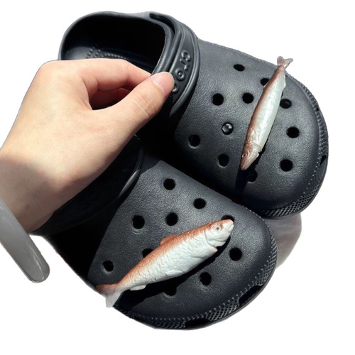 New matching Cros hole shoes, imitation food and play shoes, fried chicken legs, chips, shoe buckles, diy garden shoes, accessories buckles