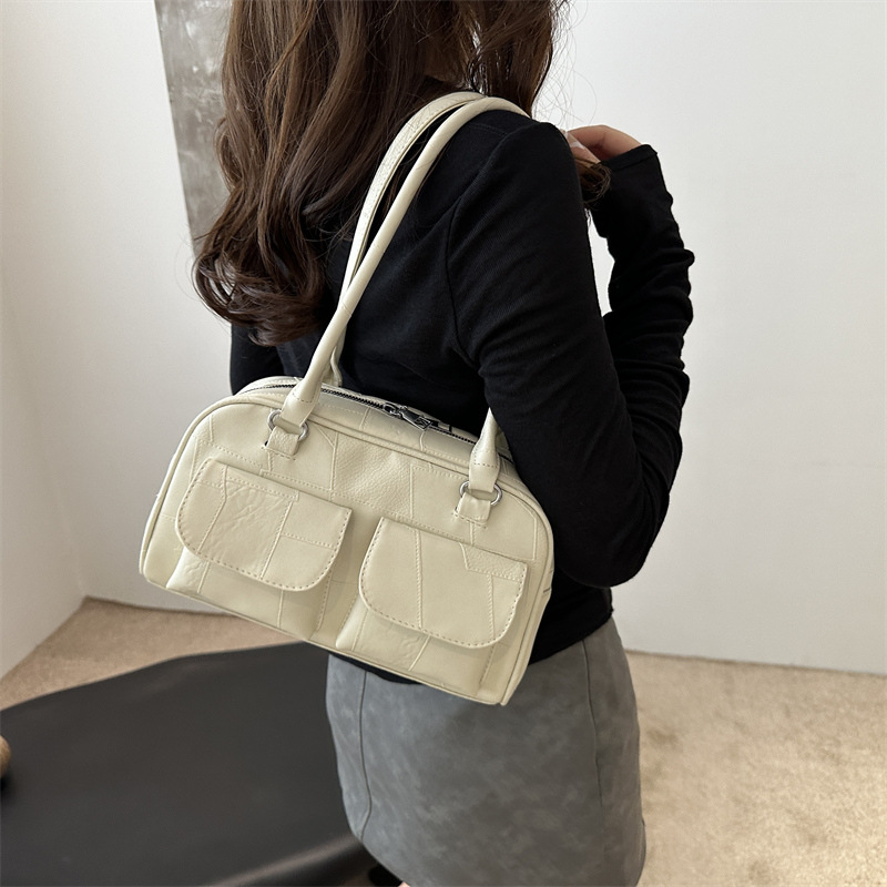 Bolsa de béisbol de tendencia de moda para mujeres 2024 verano nuevo estilo coreano simple versátil bolso de hombro nicho sensación de alta calidad