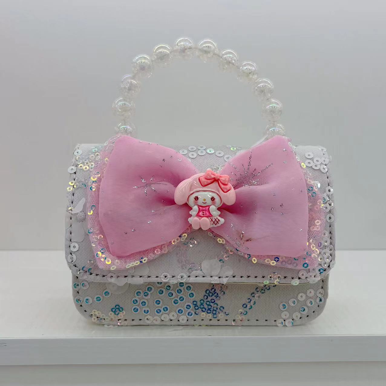 El arco de encaje Aisha bolsa de chicas hadas bolso de cambio de perlas 2025 primavera nuevo arco de rojo en línea bolso de tramo inclinado