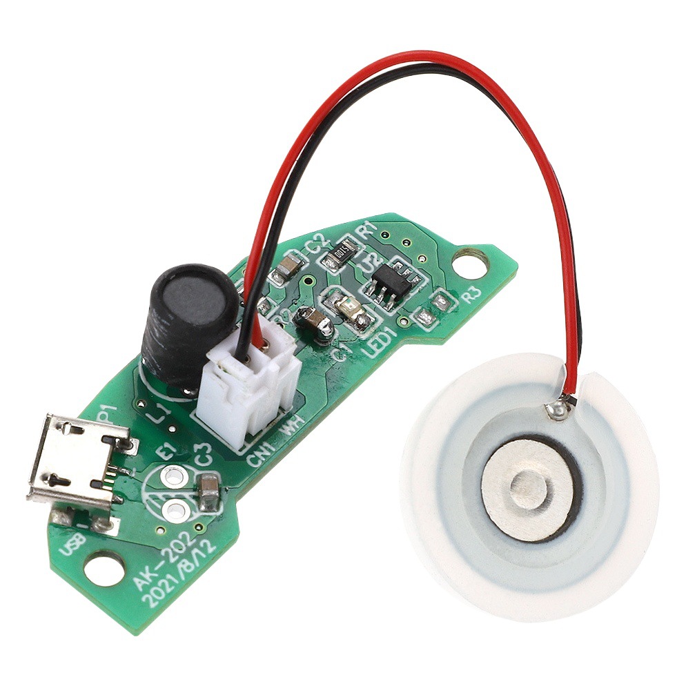Mini Humidificador Placa de circuito semicircular Placa de circuito PCBA Módulo de atomización Gran cantidad de pulverización USB5V enchufable