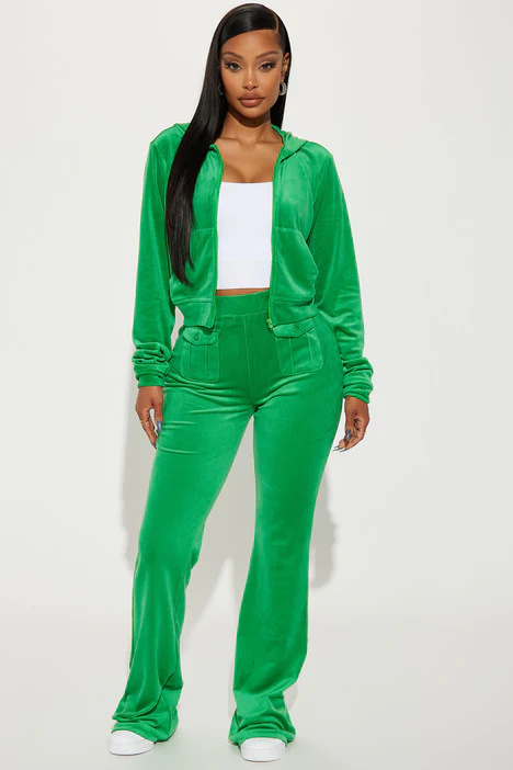 Women's Clothing velvet solid color hoodie casual fashion comfortable suit_voghion.com