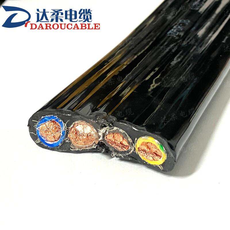 Dayou Direct Sales Tvvb/Trvvbg Flat Cable Elevator Elastomer Accompanying Electric Telescopic Door Cable