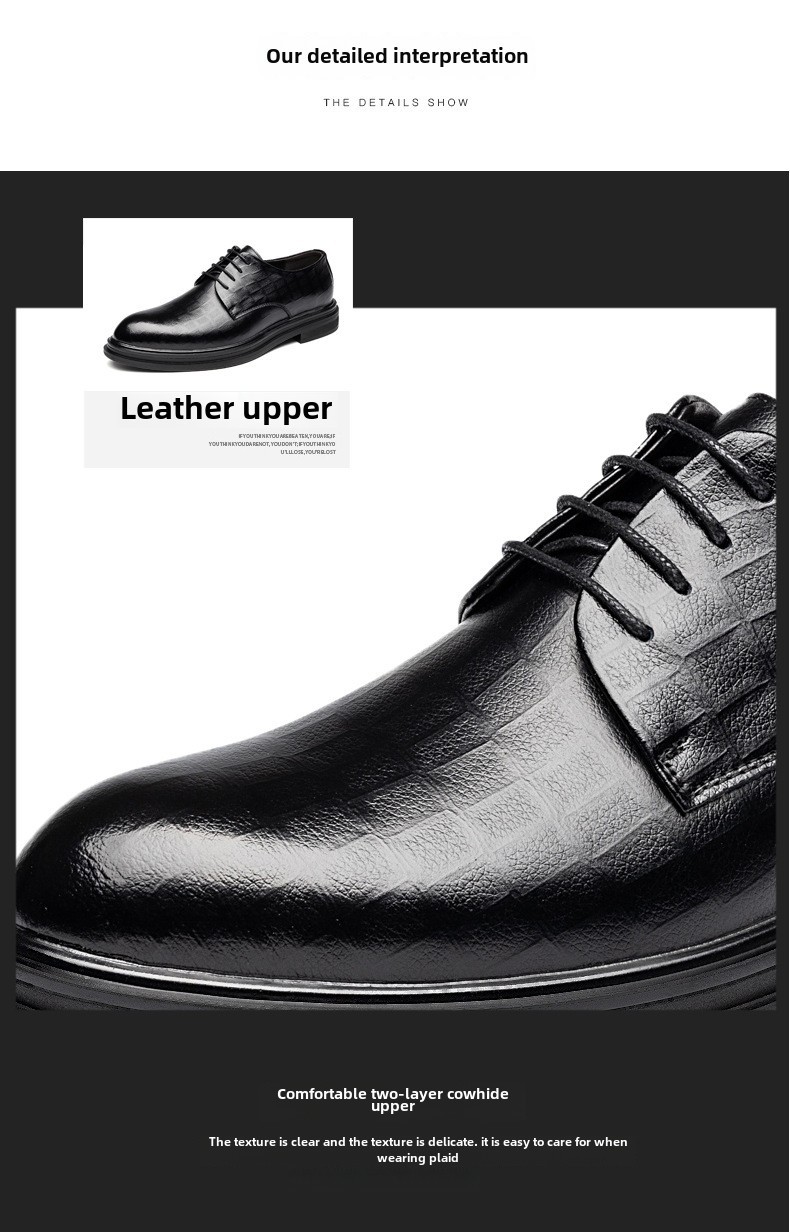 Summer business formal leather shoes men's Korean men's shoes cowhide casual personality trend hollow men's shoes a generation of hair_vogvips.com
