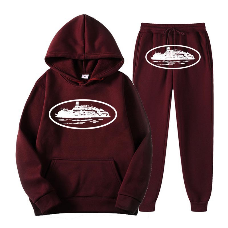 Europa y los Estados Unidos Clint419 imprimir patrón de prisión demonio camiseta de camiseta y conjunto de terciopelo al por mayor suelto nuevo