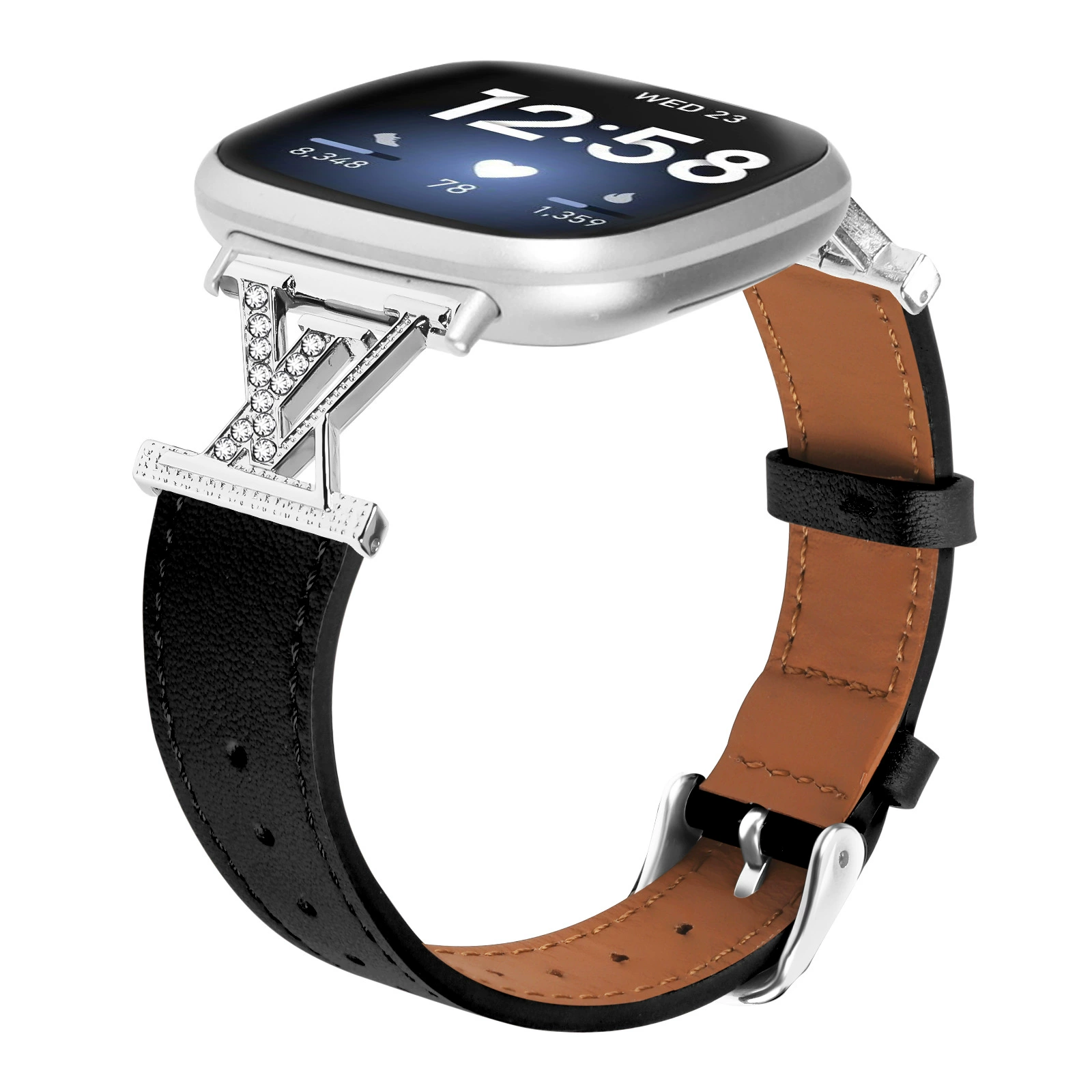 Fitbit versa 4/sense новый ремешок из натуральной кожи для смарт-часов versa3 заостренный хвост пояс