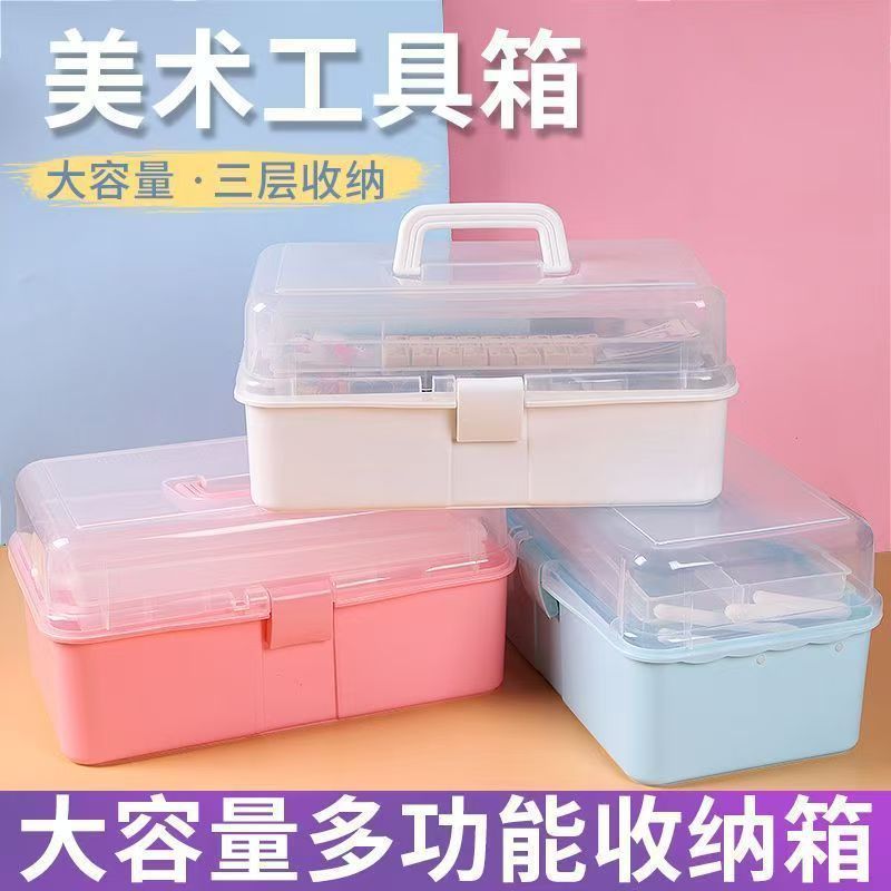三層収納ボックス、薬箱、アートツール、化粧品箱、緊急収納ボックス、釣り箱、卸売、越境|undefined