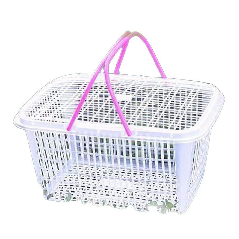 丸いかごのブドウは手提げて果物のかごの桑の実のプラスチックのかごの楊梅の直接販売のビワを摘み取って蓋の枠を持って使い捨てにします。|undefined