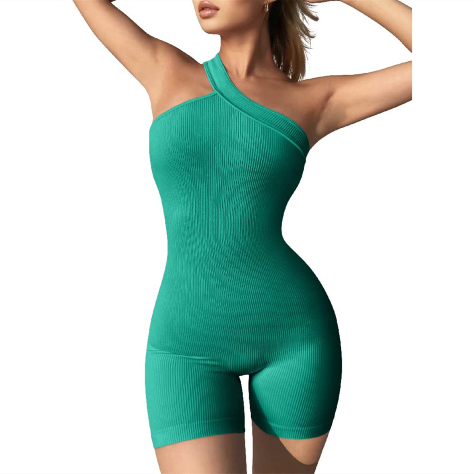 Mono de las mujeres europeas y americanas Otoño e Invierno Nuevo hilo hombro sin mangas Slim cadera elevación sexy pantalones cortos de una pieza SU3192