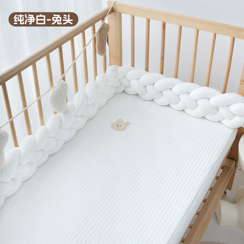ベビーベッドのベッドカバー純綿a類新生児専用シーツ幼稚園の赤ちゃんはマットレスカバーをつなぎ合わせます。|undefined