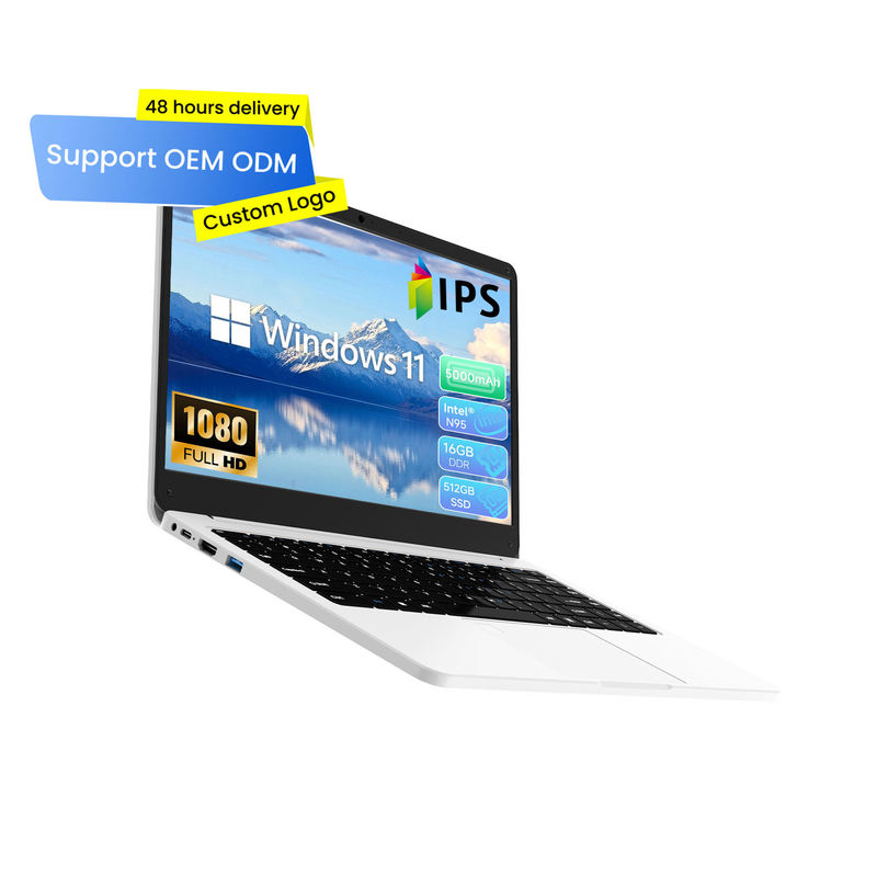 14.1inch N95 Laptop Fhd Ips Screen Win11 Business Office Thin and Light Notebook