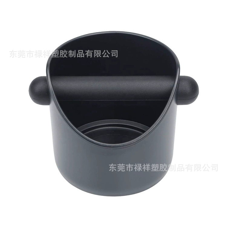 Коптильное ведро? Нет. Let's translate: "Knocking dregs bucket household large and small dregs box ABS plastic coffee grounds bucket coffee handle dregs dregs bucket dregs bucket"