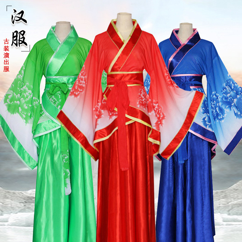 Special Price Wholesale Hanfu for Women, Adult Traditional Costume, Classic New Style, Ethnic Traditional Wide-Sleeved Hanfu, Stage Performance Clothing