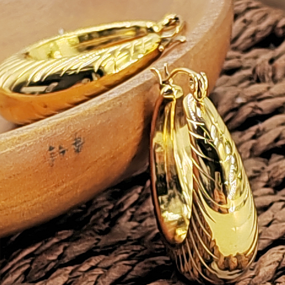 Women'S Gender Retro Simple Style U Shape Titanium Steel Plating Earrings